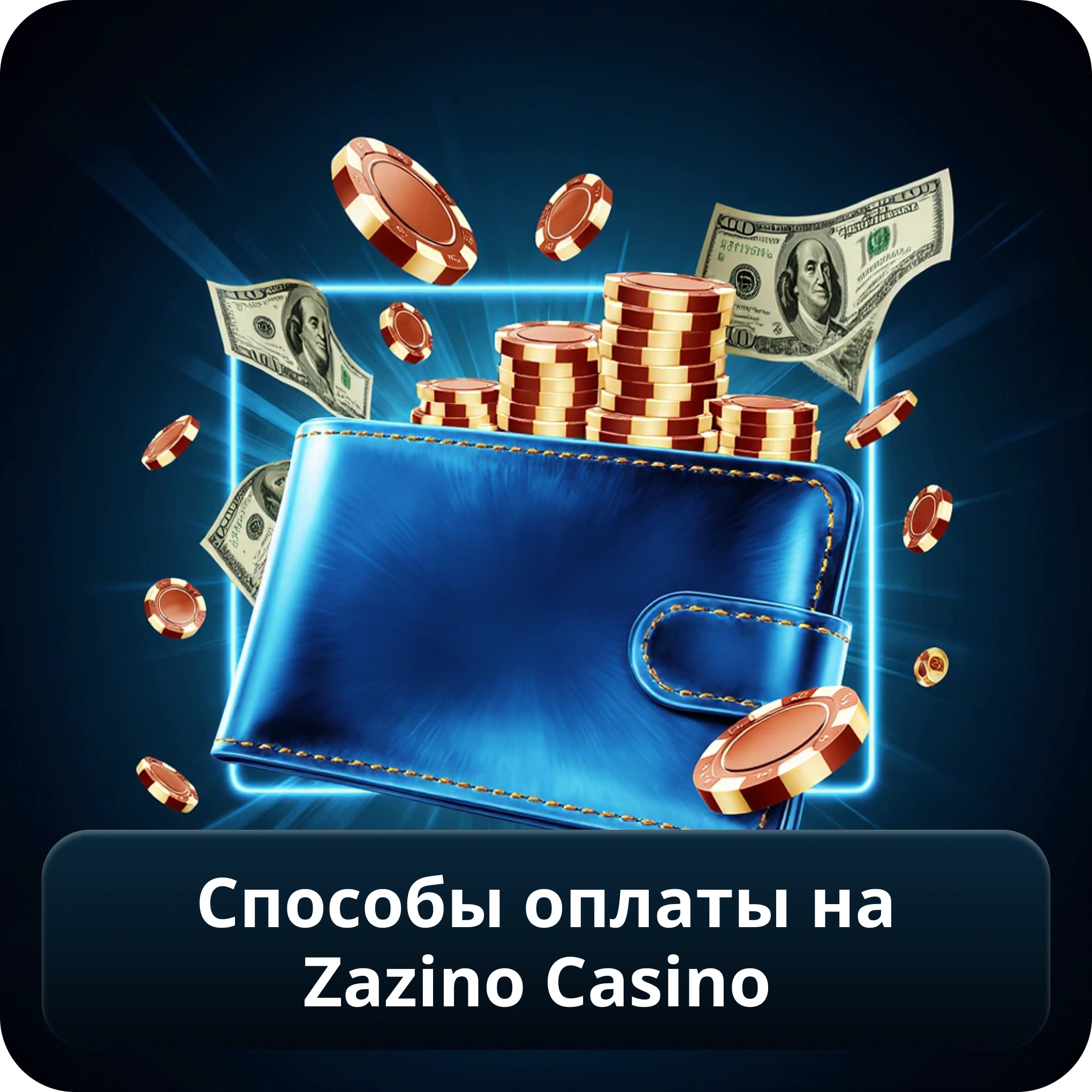 Способы оплаты на Zazino Casino